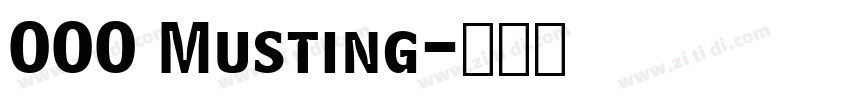 OOO Musting字体转换